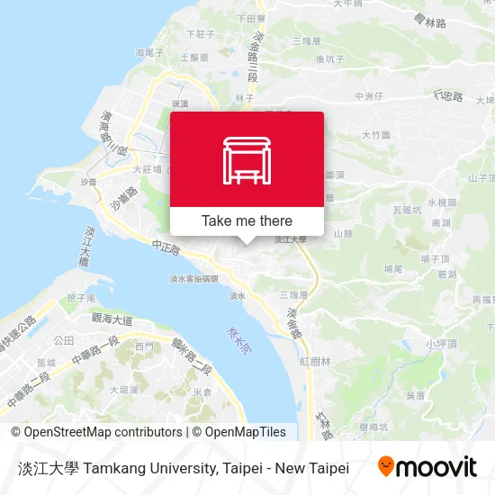 淡江大學 Tamkang University地圖