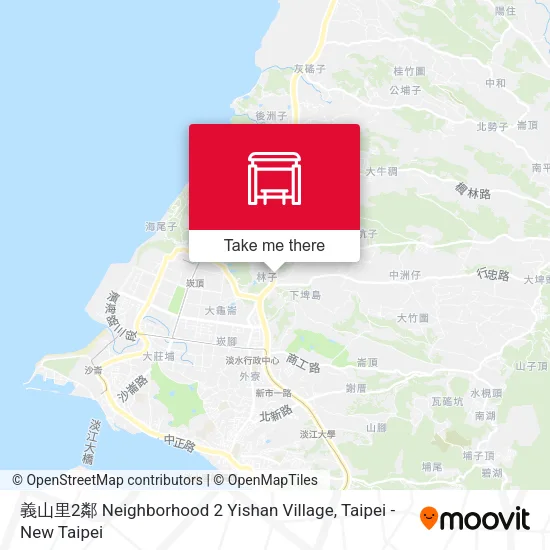義山里2鄰 Neighborhood 2 Yishan Village map