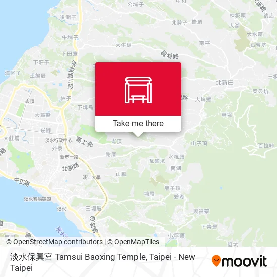 淡水保興宮 Tamsui Baoxing Temple map