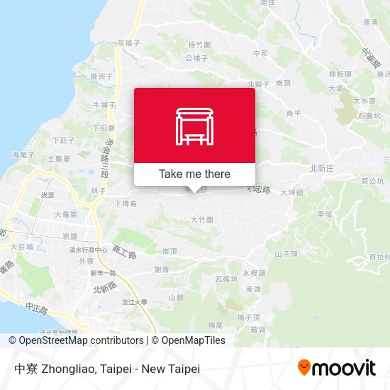 中寮 Zhongliao map