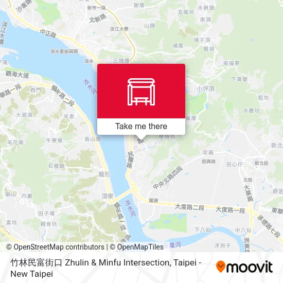 竹林民富街口 Zhulin & Minfu Intersection map