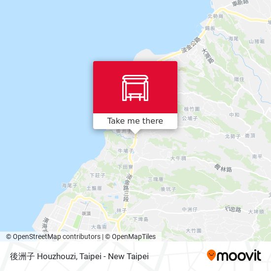 後洲子 Houzhouzi map