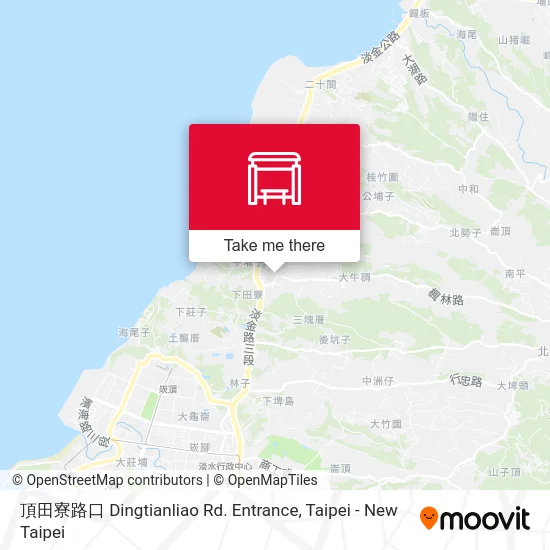 頂田寮路口 Dingtianliao Rd. Entrance map