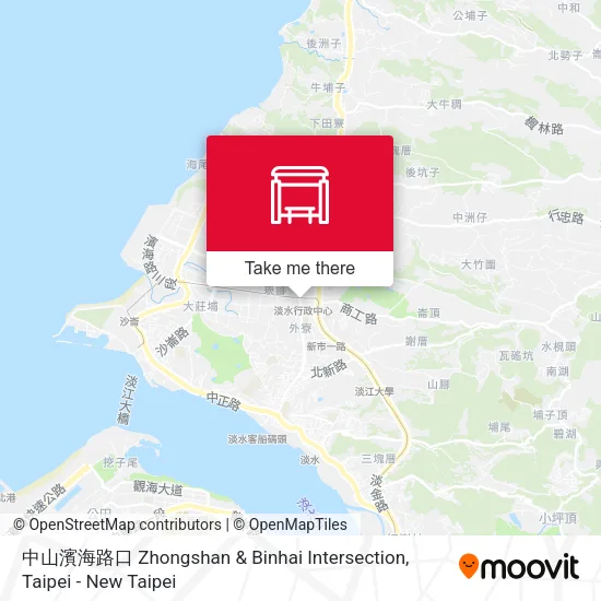 中山濱海路口 Zhongshan & Binhai Intersection地圖