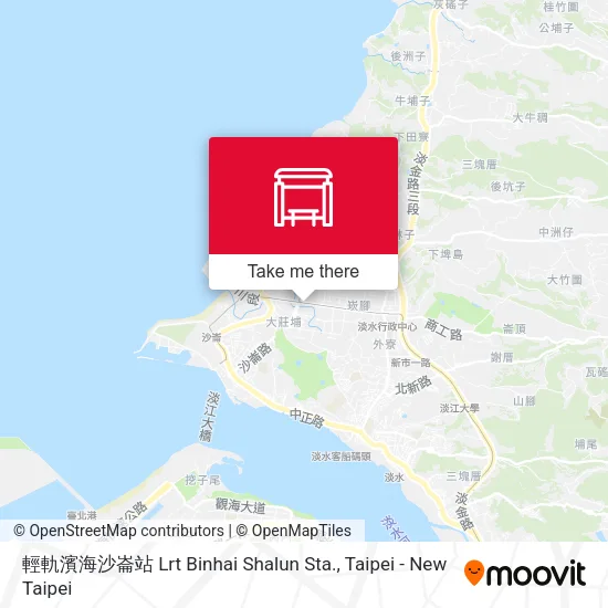 輕軌濱海沙崙站 Lrt Binhai Shalun Sta. map