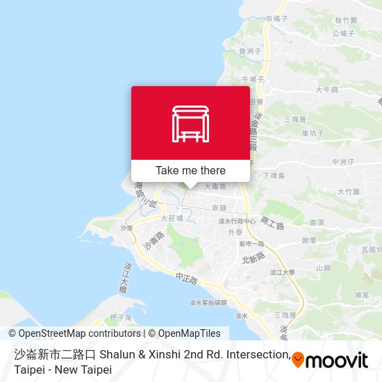 沙崙新市二路口 Shalun & Xinshi 2nd Rd. Intersection map