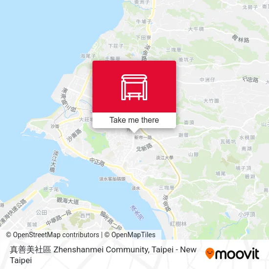 真善美社區 Zhenshanmei Community map