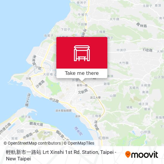 輕軌新市一路站 Lrt Xinshi 1st Rd. Station map