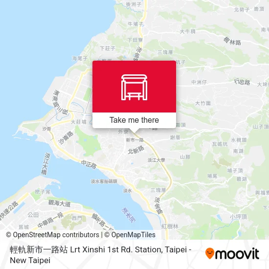 輕軌新市一路站 Lrt Xinshi 1st Rd. Station map