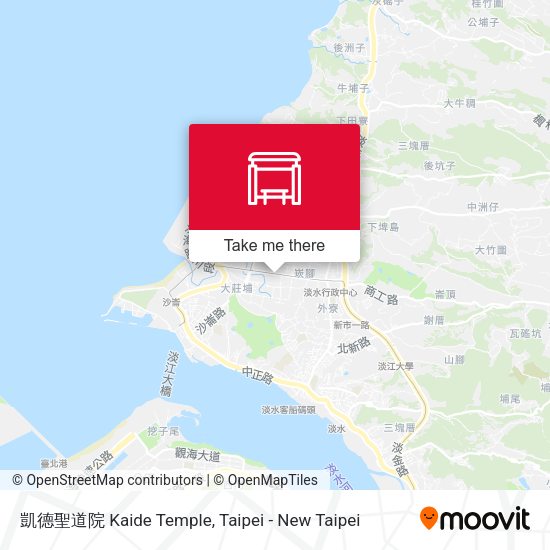 凱德聖道院 Kaide Temple map