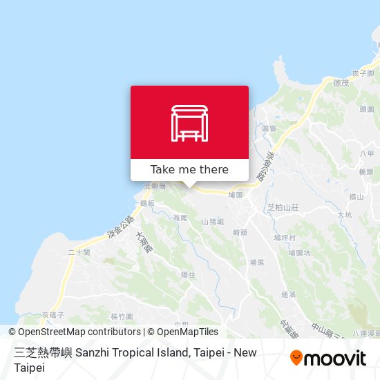 三芝熱帶嶼 Sanzhi Tropical Island map