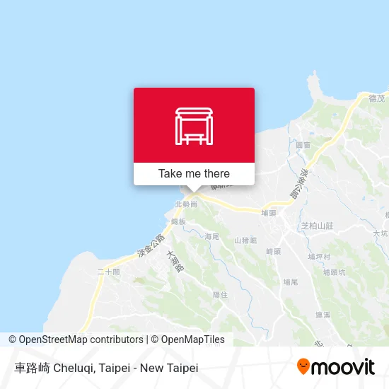 車路崎 Cheluqi map