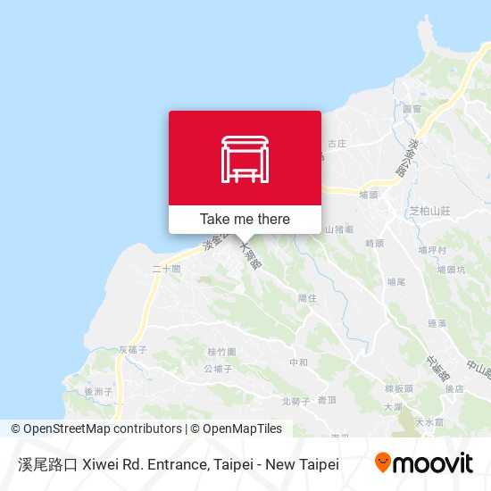 溪尾路口 Xiwei Rd. Entrance map