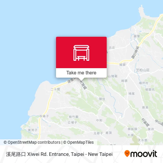 溪尾路口 Xiwei Rd. Entrance map