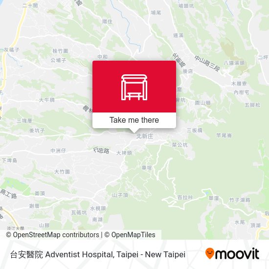 台安醫院 Adventist Hospital map