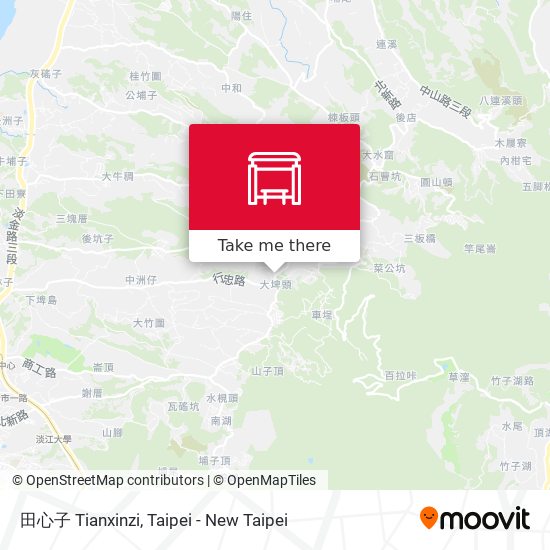 田心子 Tianxinzi map