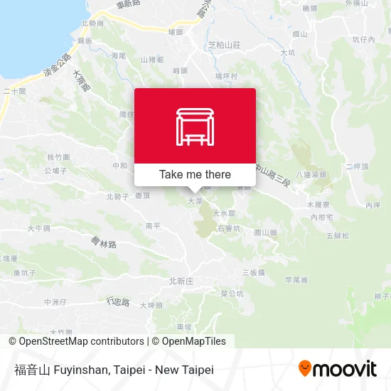 福音山 Fuyinshan map