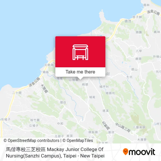 馬偕專校三芝校區 Mackay Junior College Of Nursing(Sanzhi Campus) map