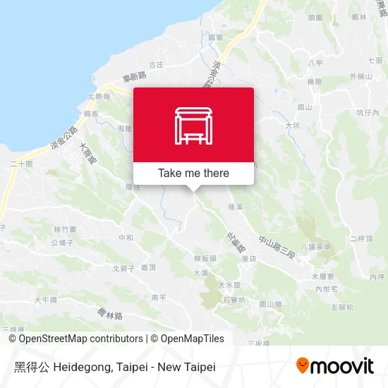 黑得公 Heidegong map