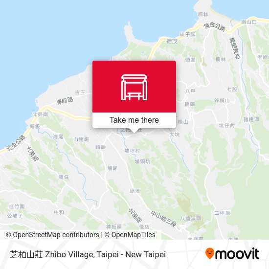 芝柏山莊 Zhibo Village map