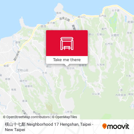 橫山十七鄰 Neighborhood 17 Hengshan map