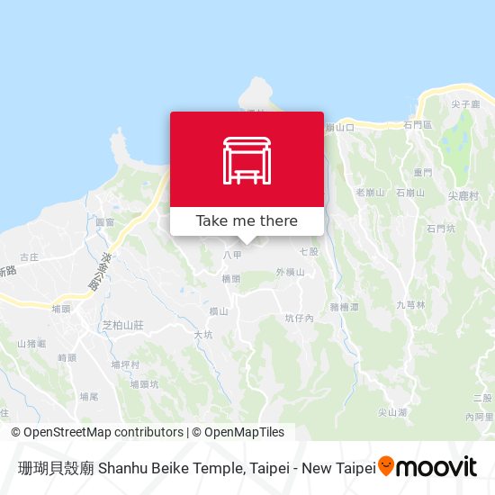 珊瑚貝殼廟 Shanhu Beike Temple map