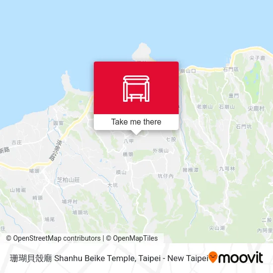 珊瑚貝殼廟 Shanhu Beike Temple地圖