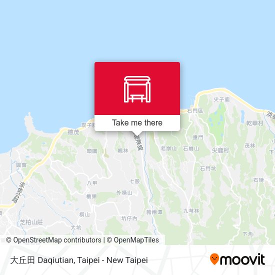 大丘田 Daqiutian map