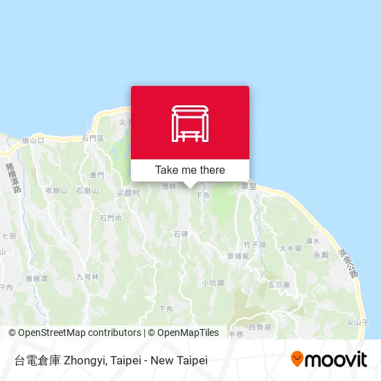 台電倉庫 Zhongyi map