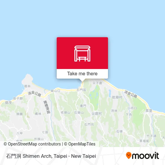 石門洞 Shimen Arch map