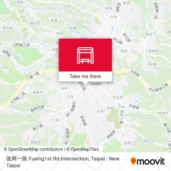 復興一路 Fuxing1st.Rd.Intersection map