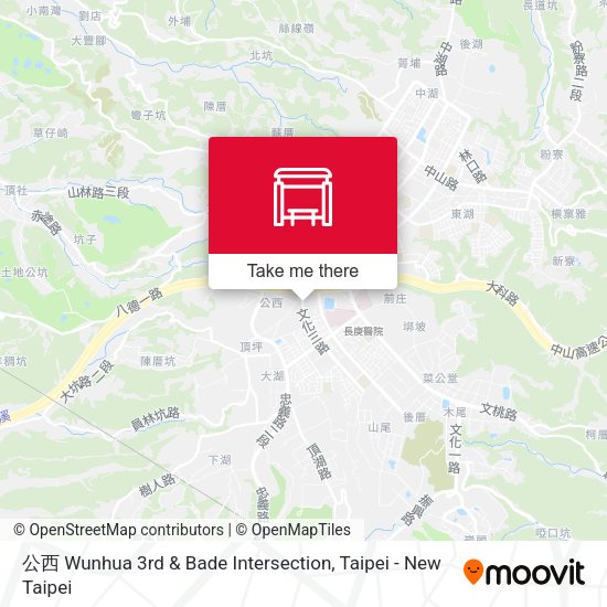 公西 Wunhua 3rd & Bade Intersection地圖