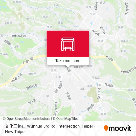 文化三路口 Wunhua 3rd Rd. Intersection map