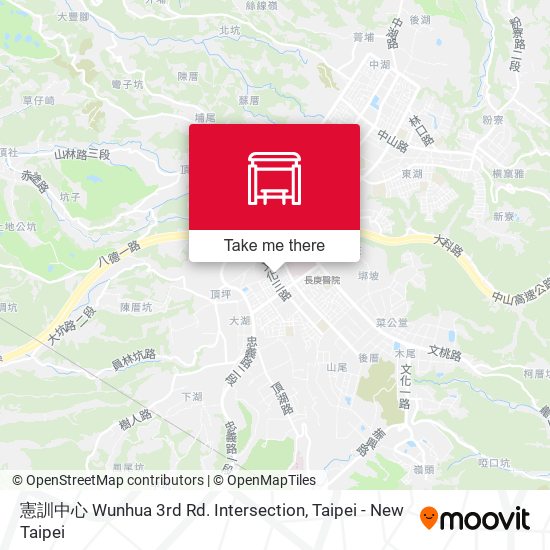 憲訓中心 Wunhua 3rd Rd. Intersection map