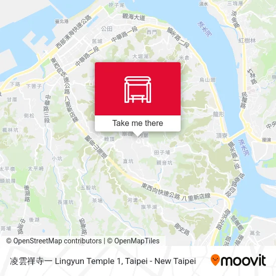 凌雲禪寺一 Lingyun Temple 1 map