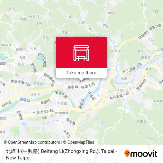 北峰里(中興路) Beifeng Li(Zhongxing Rd.)地圖