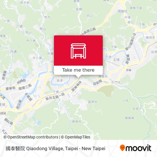 國泰醫院 Qiaodong Village map