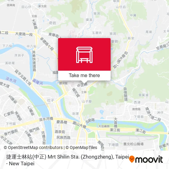 捷運士林站(中正) Mrt Shilin Sta. (Zhongzheng) map