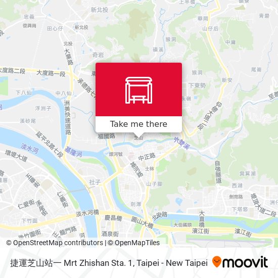 捷運芝山站一 Mrt Zhishan Sta. 1 map