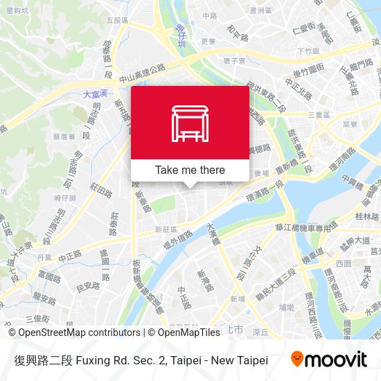 復興路二段 Fuxing Rd. Sec. 2 map
