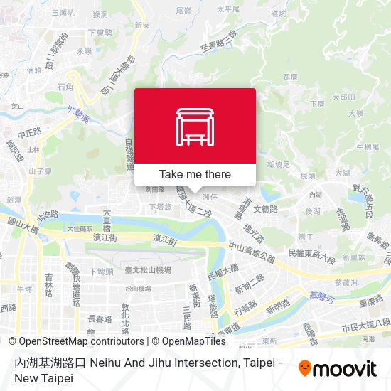 內湖基湖路口 Neihu And Jihu Intersection map