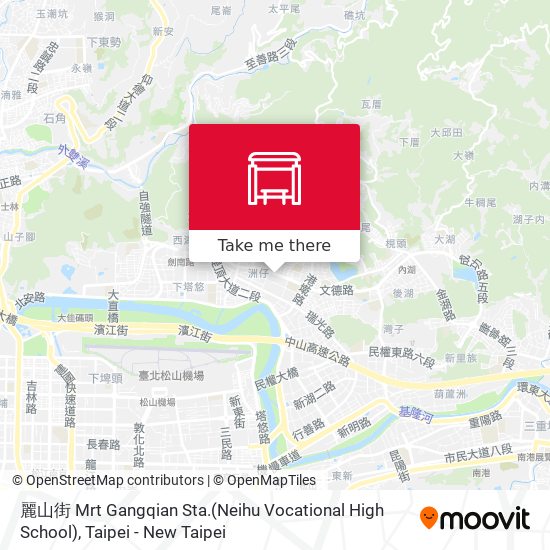 麗山街 Mrt Gangqian Sta.(Neihu Vocational High School)地圖