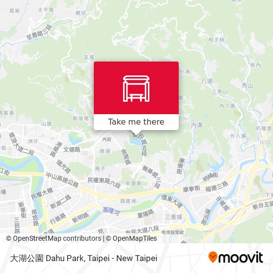 大湖公園 Dahu Park map
