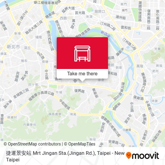 捷運景安站 Mrt Jingan Station地圖