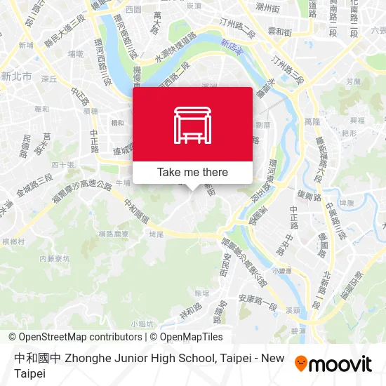 中和國中 Zhonghe Junior High School map