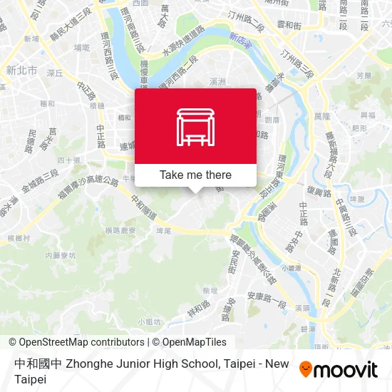 中和國中 Zhonghe Junior High School map