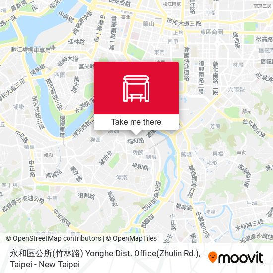 永和區公所(竹林路) Yonghe Dist. Office(Zhulin Rd.)地圖