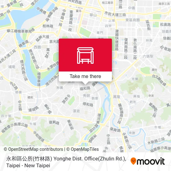 永和區公所(竹林路) Yonghe Dist. Office(Zhulin Rd.)地圖