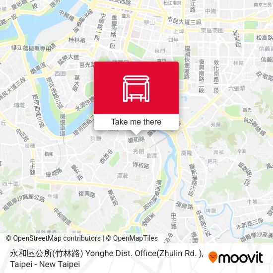永和區公所(竹林路) Yonghe Dist. Office(Zhulin Rd. )地圖