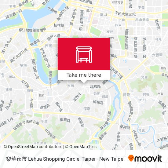 樂華夜市 Lehua Shopping Circle map